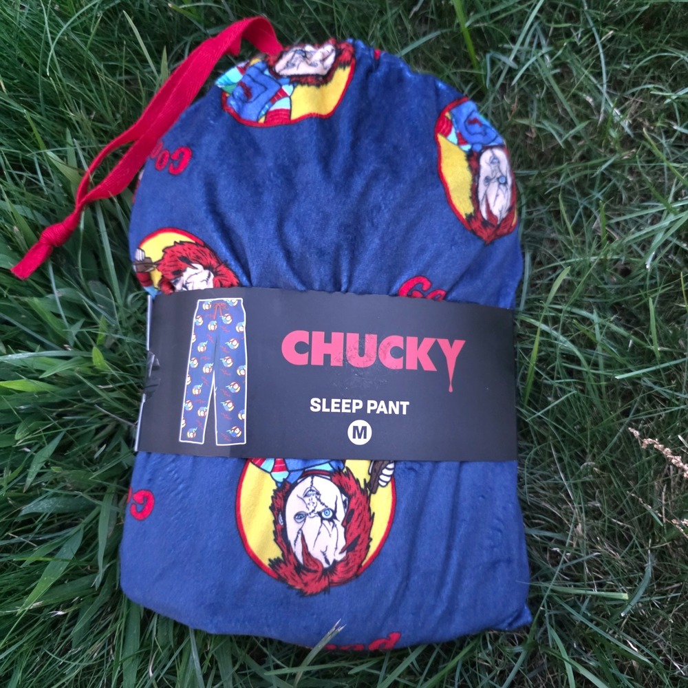 Bioworld Chucky Childs Play Blue All Over Print Sleep Pants Mens Medium New